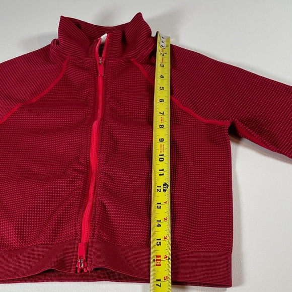 Fabletics Jenny Seamless Cropped Red Zip Jacket - Medium - Picture 11 of 13